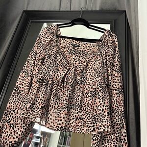 Express Leopard Print Blouse